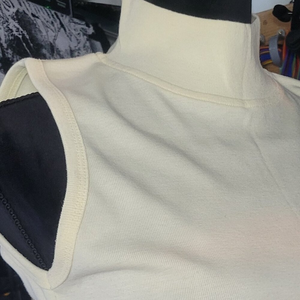 Vintage Pastel Yellow Cowl/Turtleneck Tank top